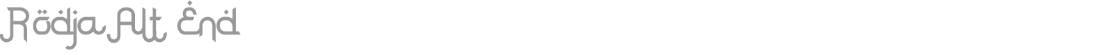 Rodja font preview